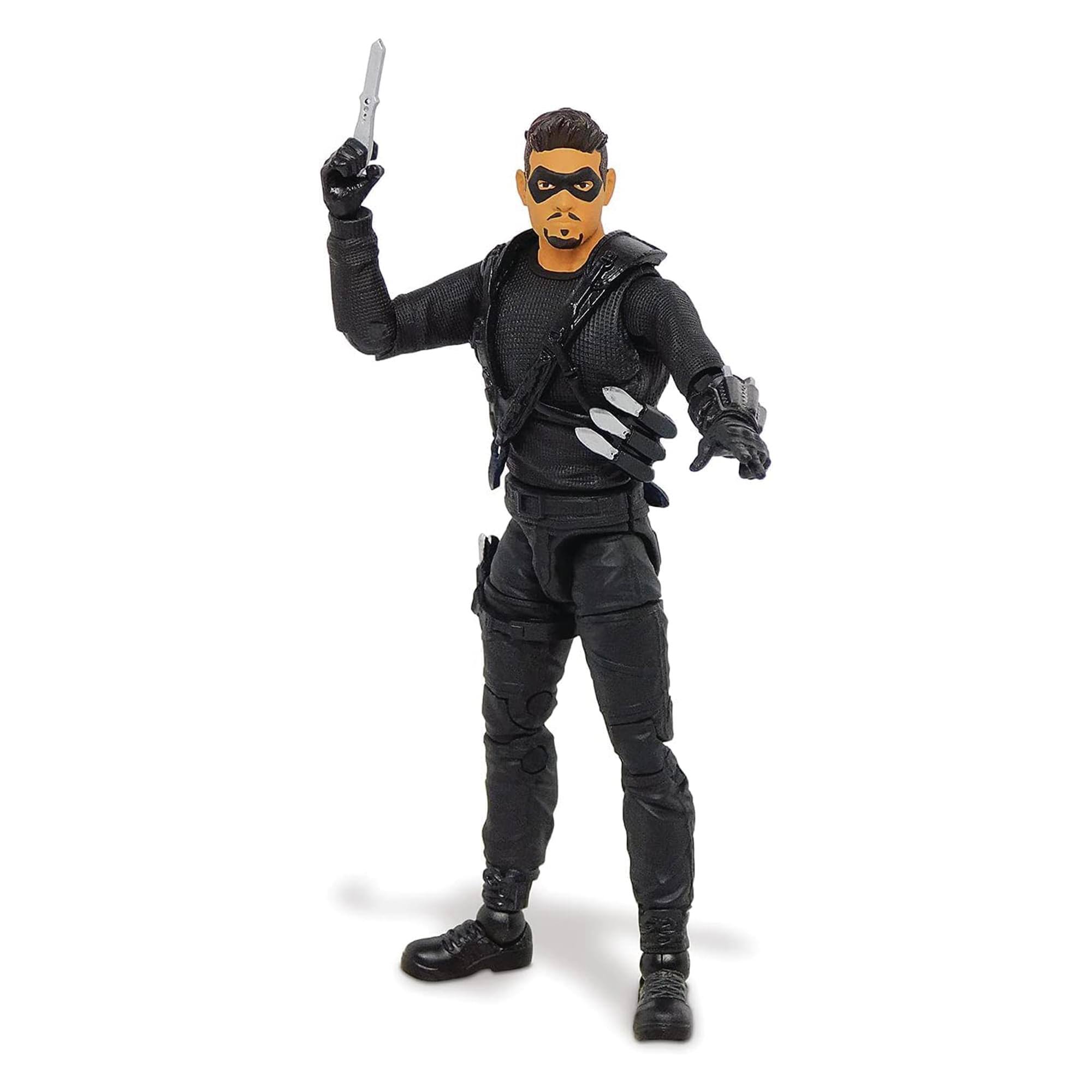 Alt View 2. Boss Fight Studio - Umbrella Academy 1:18 Scale Action Figure | Diego - Black.