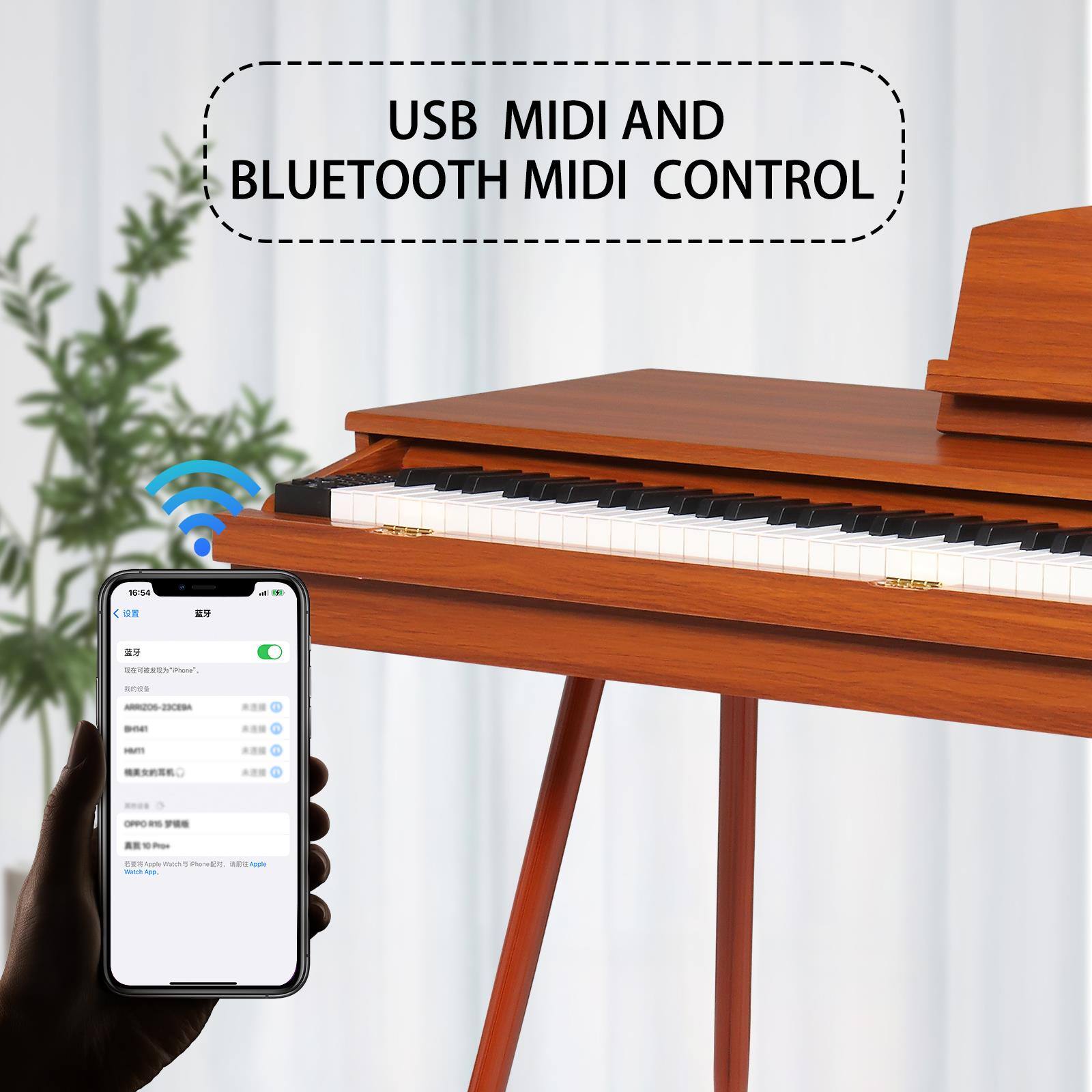 USB MIDI AND BLUETOOTH MIDI CONTROL