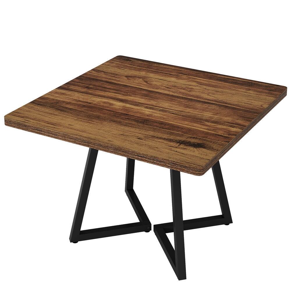 Alt View 1. Kadyn - Kadyn End Table,Dining Table, Living Room Table,31.5" Square Dining Table, Wood Kitchen Table for 4,Brown - Brown.