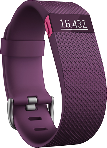 Plum Fitbit Charge FB405 HR Heart Rate Activity Wristband Tracker Large Band 