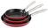 Angle. Farberware - 3-Piece Nonstick Skillet Set - Red.