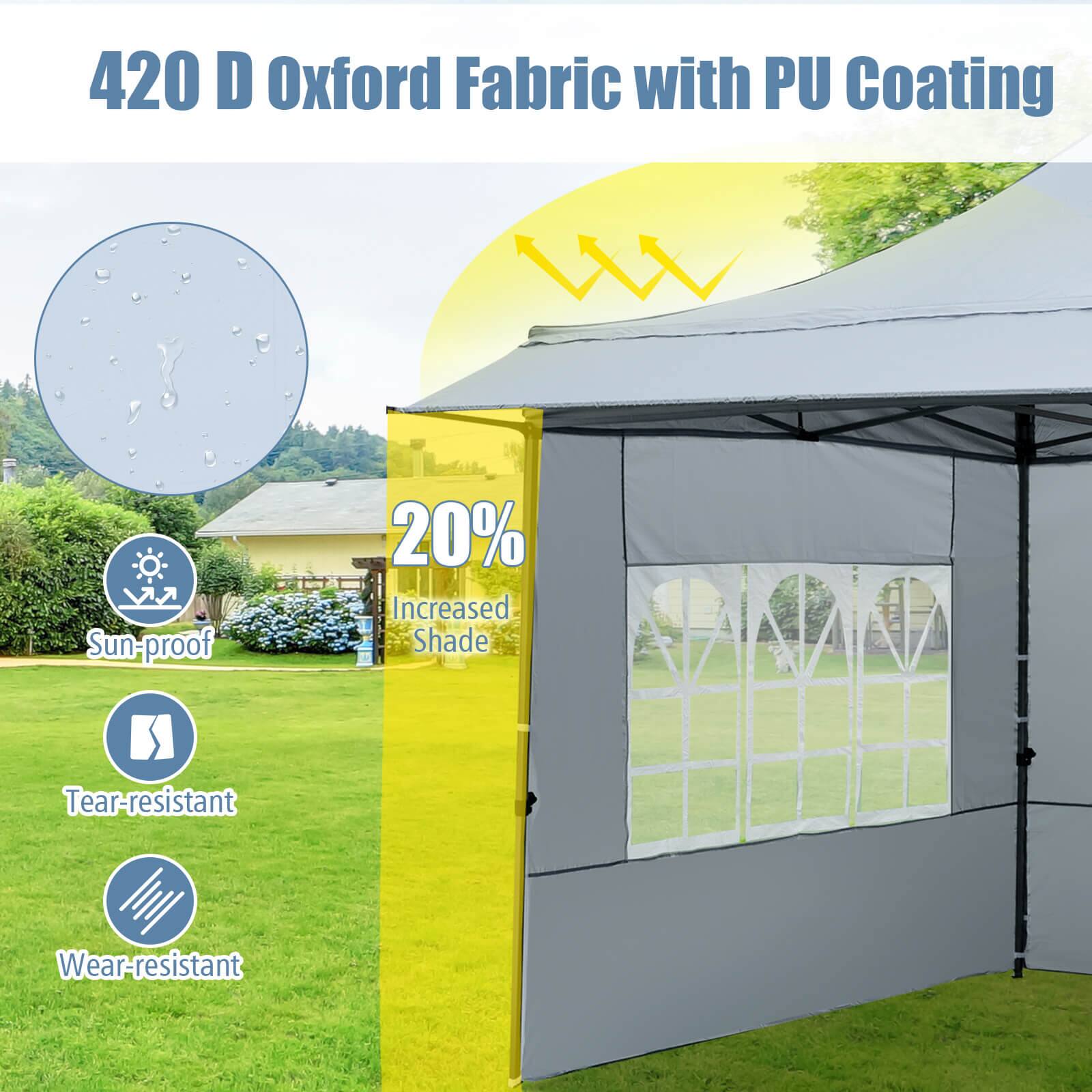 420 D Oxford Fabric with PU Coating

- Sun-proof
- Tear-resistant
- Wear-resistant
- 20% Increased Shade