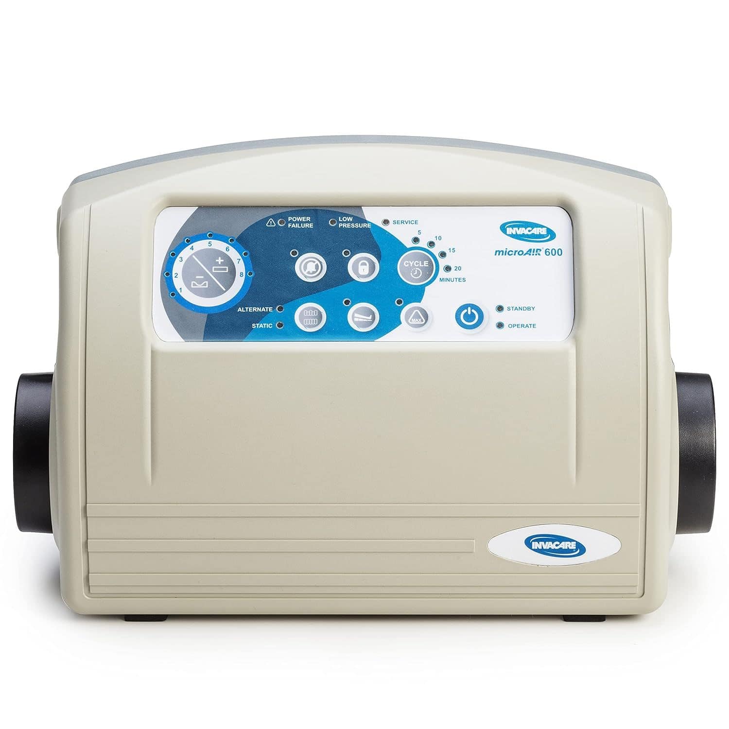 Invacare - MicroAIR MA600P Alternating Pressure Low Air Loss Pump for Medical Beds - White
