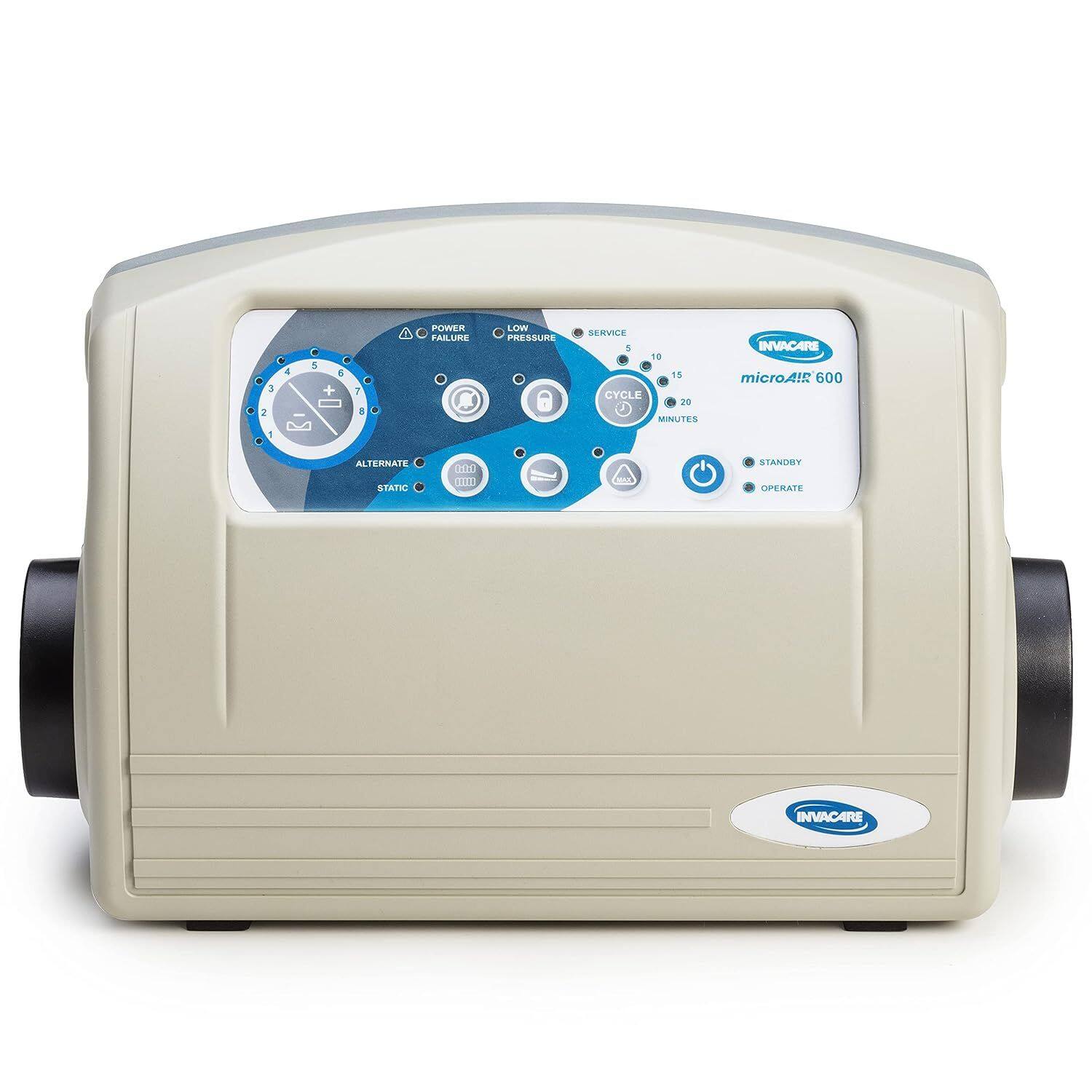Invacare - MicroAIR MA600P Alternating Pressure Low Air Loss Pump for Medical Beds - White