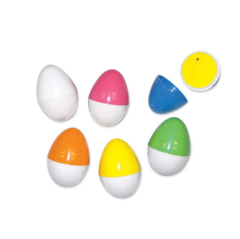 Swim Central - Set of 6 Vibrantly Colored Egg-Shaped Underwater Diving Swimming Pool Game Pieces 2.5" - Yellow