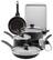Angle. Farberware - 15-Piece Cookware Set - Black.