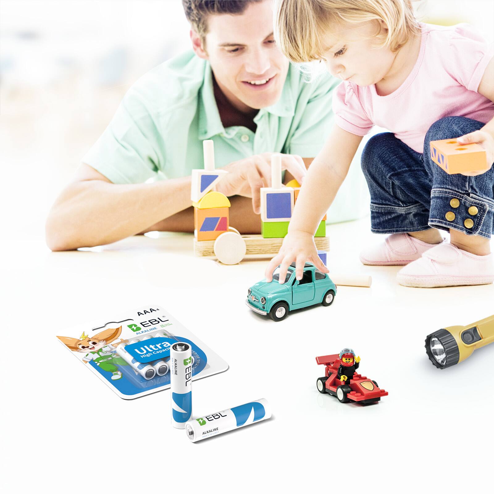 Sure, here is the corrected and grouped text from the image:

- AAA EBL Ultra
- High Capacity
- ALKALINE
- EBL
- Ultra
- EBL
- ALKALINE