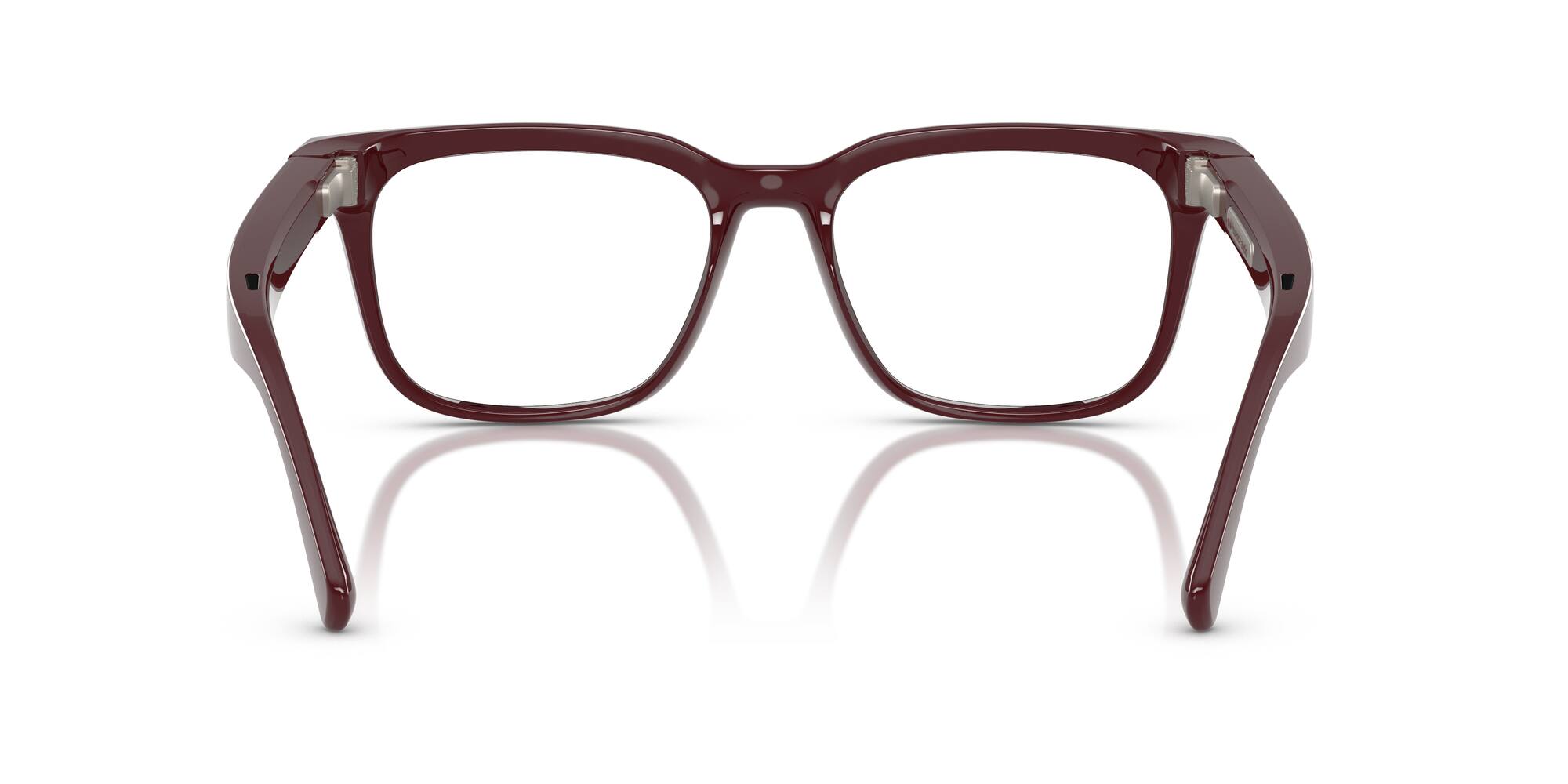 Back. Nuance - Square 56 Audio Glasses - Shiny Burgundy - Transition Lens - SHINY BURGUNDY.