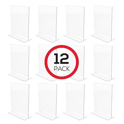 Alt View 8. Staples - Staples Double-Sided Sign Holder, 8.5" x 11", Clear Plastic, 12/Pack (28180) - Clear.