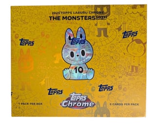 Topps 2025 Chrome Labubu The Monsters 10th Anniversary Hobby Box Topps 2025 Chrome Labubu The Monsters 10th Anniversary Hobby Box