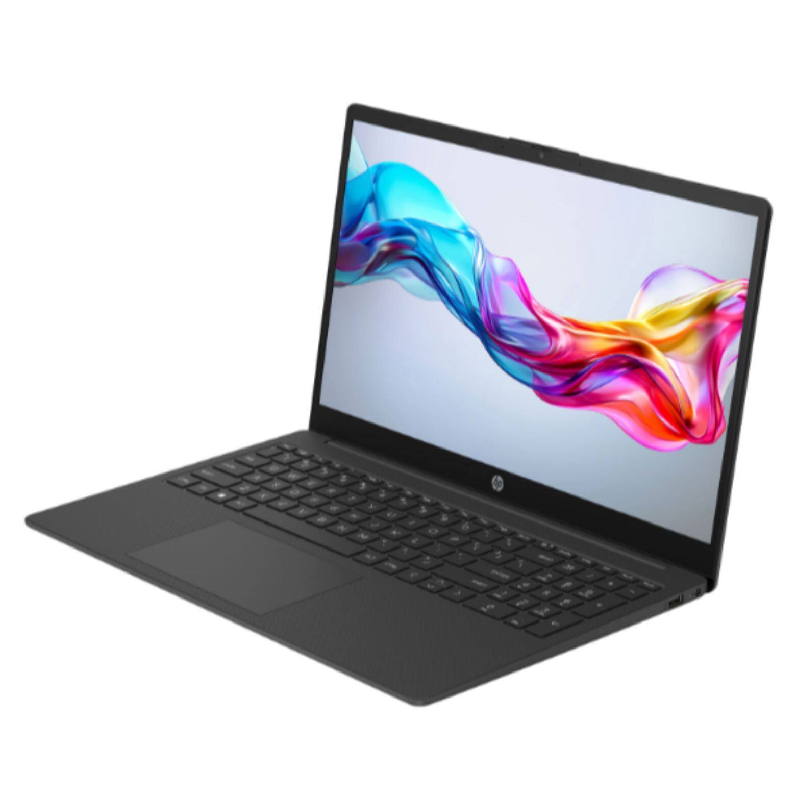 Alt View 2. HP - 15-fd0118ca 15.6" Intel Processor N100 0.8 GHz up to 3.4 GHz 4GB DDR4 128GB UFS Windows 11 Home in S mode Laptop - Black.