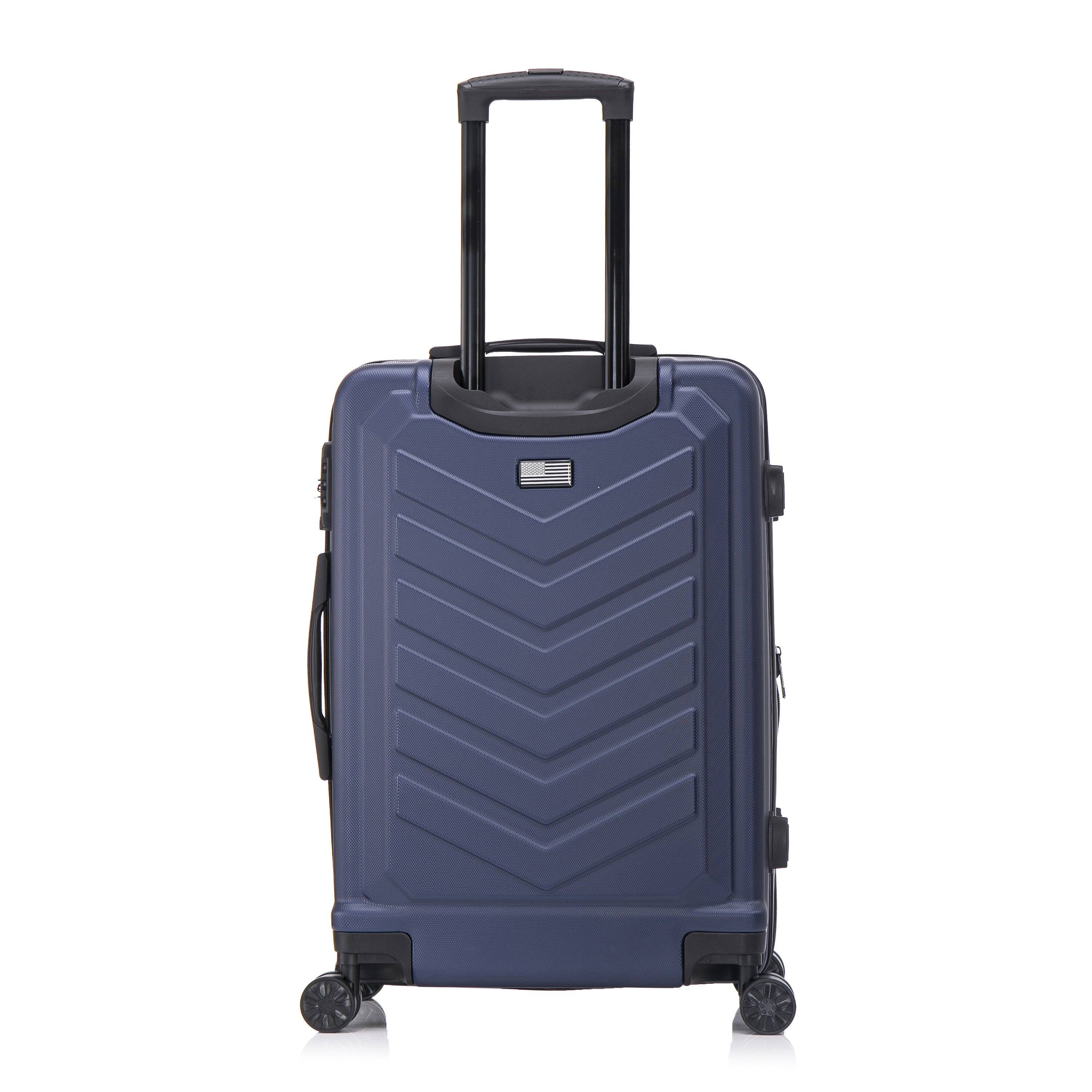 Alt View 5. US Army - FOX PRO 24'' Expandable Medium Suitcase with TSA Lock - NAVY BLUE.