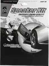 Front. Metra - Ballistic Hollow Point Series Speaker Kit for Most Vehicles - Black.