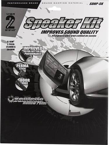 Front. Metra - Ballistic Hollow Point Series Speaker Kit for Most Vehicles - Black.