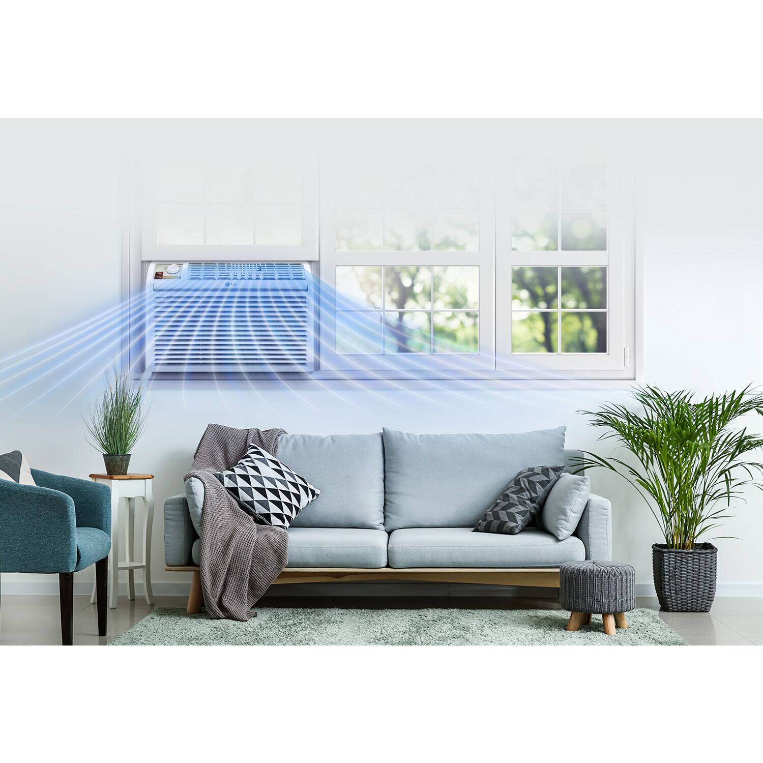 Alt View Zoom 14. LG - 150 Sq. Ft. 5,000 BTU Window Air Conditioner - White.