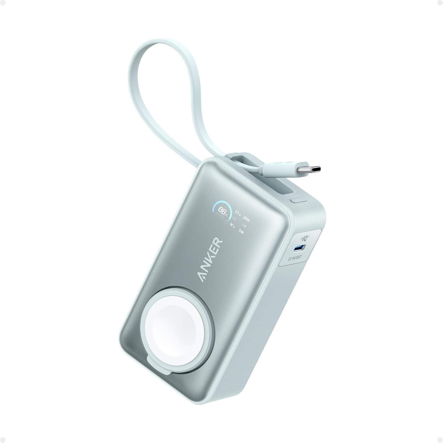 Anker - MagGo Power Bank for Apple Watch - Green