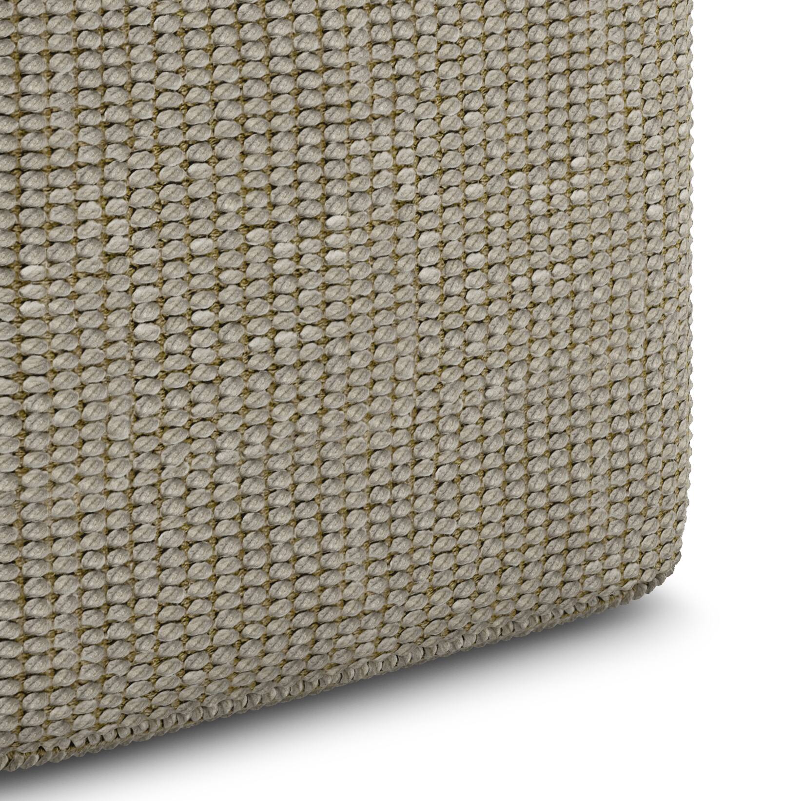 Alt View 14. Simpli Home - Zelma Square Woven Pouf - Cream and Natural.