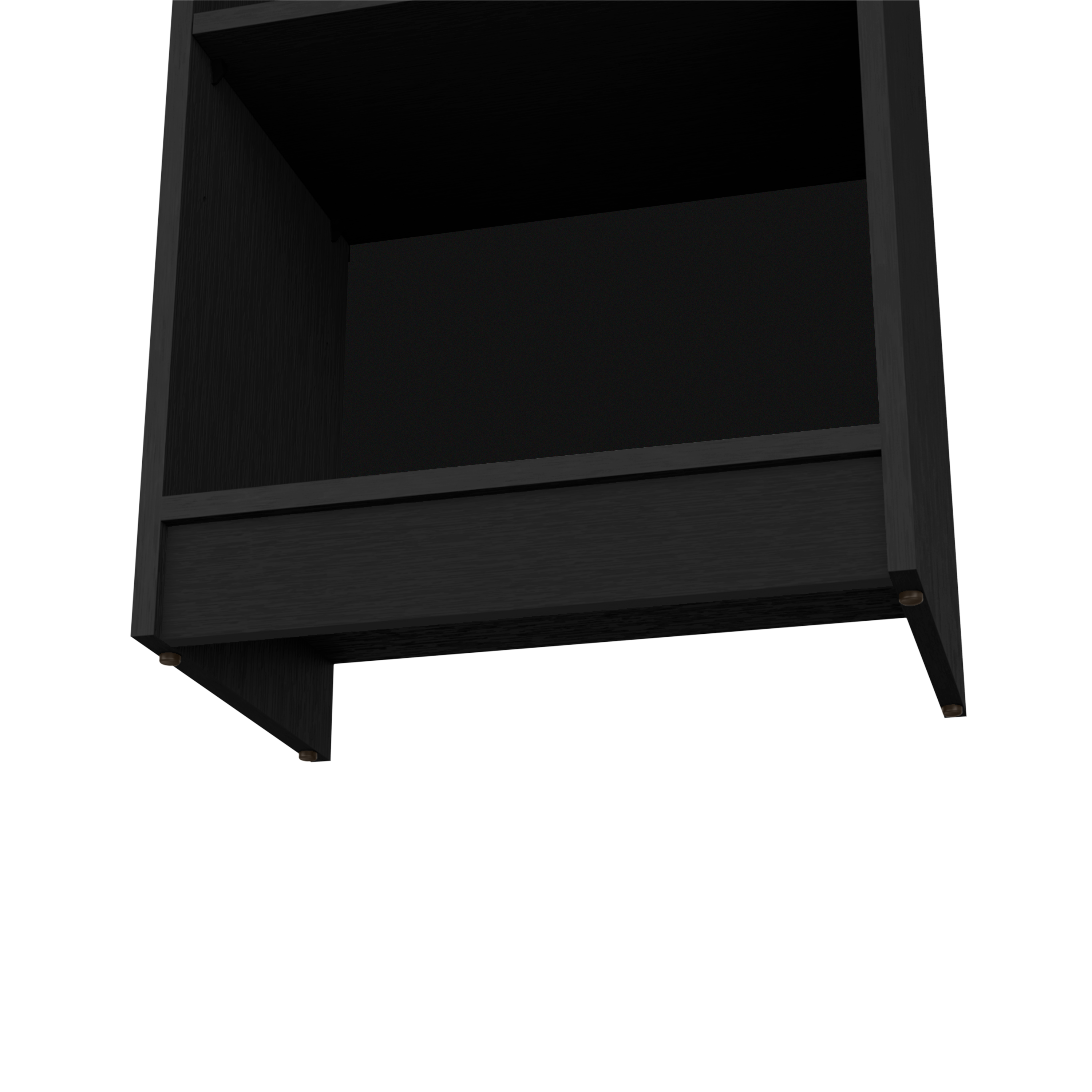 Alt View 1. APRILSOUL - Vinton XS Bookcase Compact Bookshelf with Multiple Shelves, Black.
