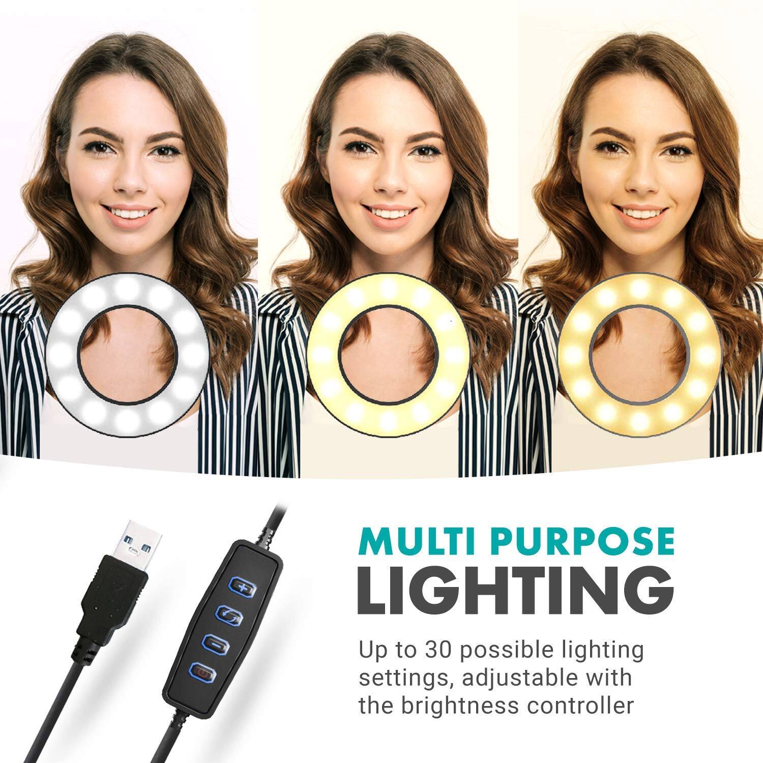 MULTI PURPOSE LIGHTING

Up to 30 possible lighting settings, adjustable with the brightness controller