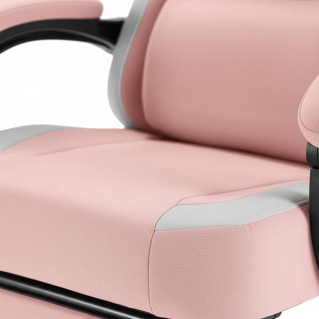 Alt View 6. AOITUN - Gaming Chair with Footrest, Ergonomic High Back Computer Desk Chair with Headrest and Armrests, Pink - Pink.