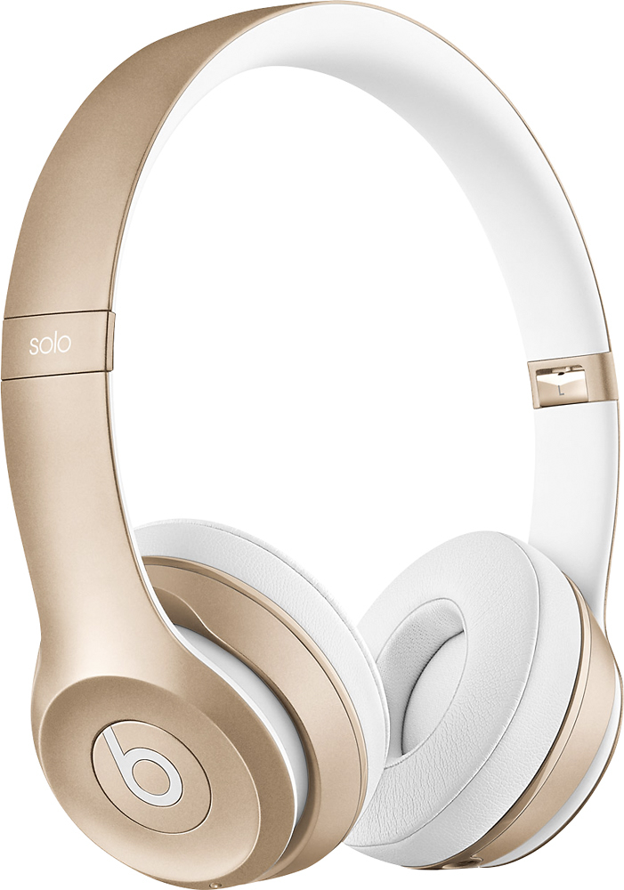 オーディオ機器 ヘッドフォン Best Buy: Beats by Dr. Dre Solo 2 On-Ear Wireless Headphones Gold 
