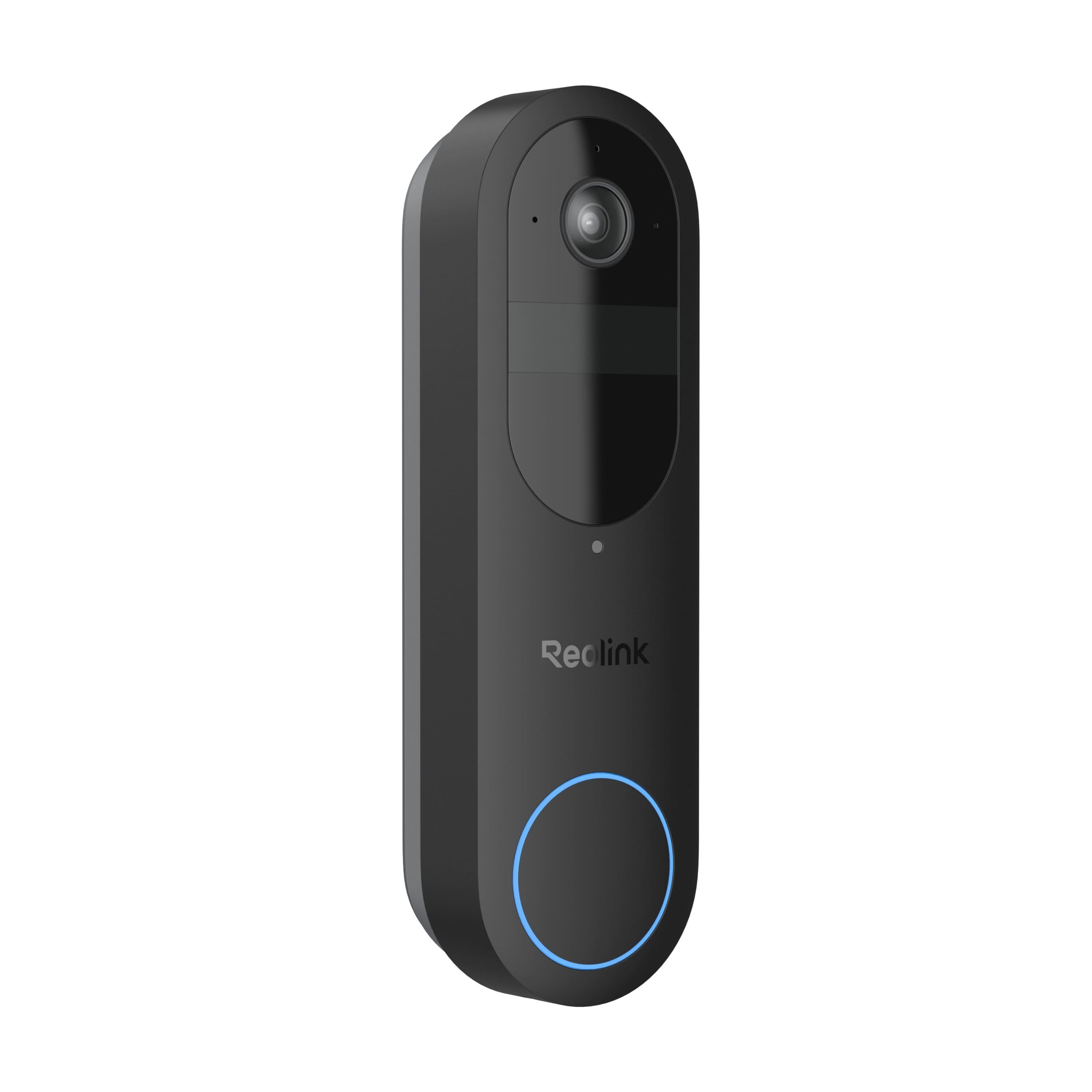 Front. Reolink - Reolink - Smart Wi-Fi Video Doorbell 2K 4MP Battery Operated Wireless with Plug-in Chime and 64GB SD Card - Black - Black.
