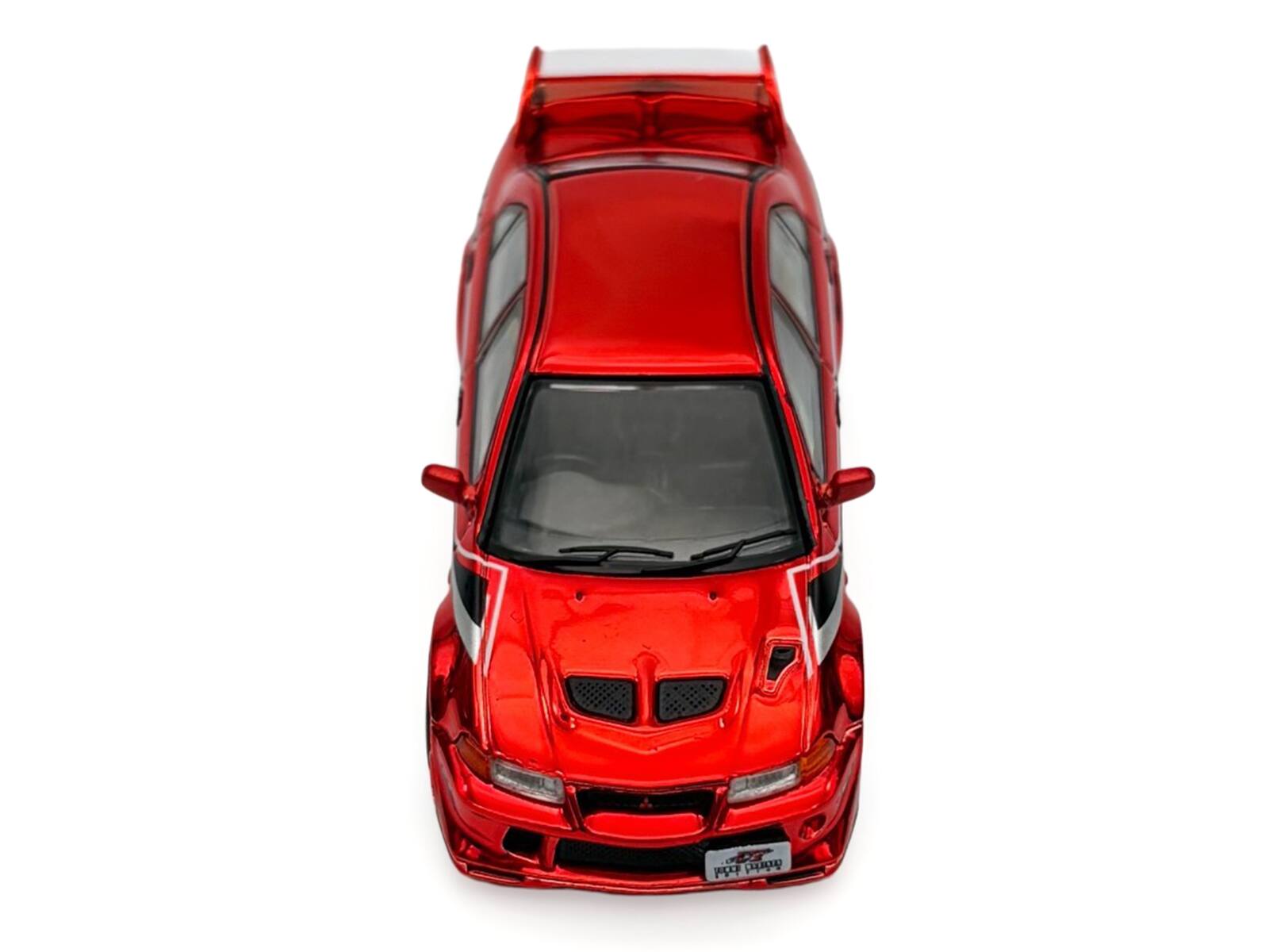 Alt View 3. Works Model - Mitsubishi Lancer Evolution VI RHD "Tommi Makinen Ed" Red Chrome "Hobby Expo China 2026" 1/64 Diecast Car by Works Model.