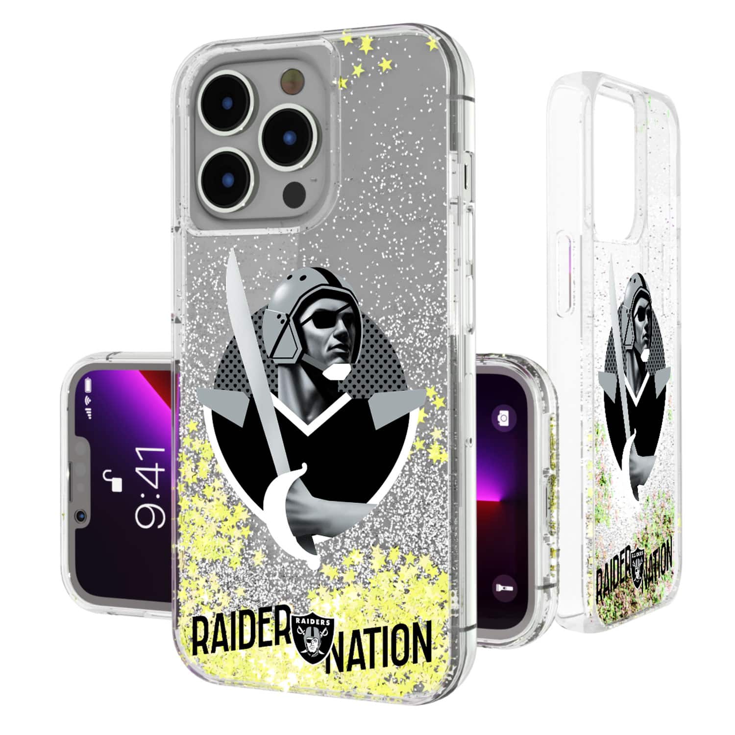 Keyscaper - NFL - Las Vegas Raiders iPhone Glitter Case - 13 Pro Max - Multicolor