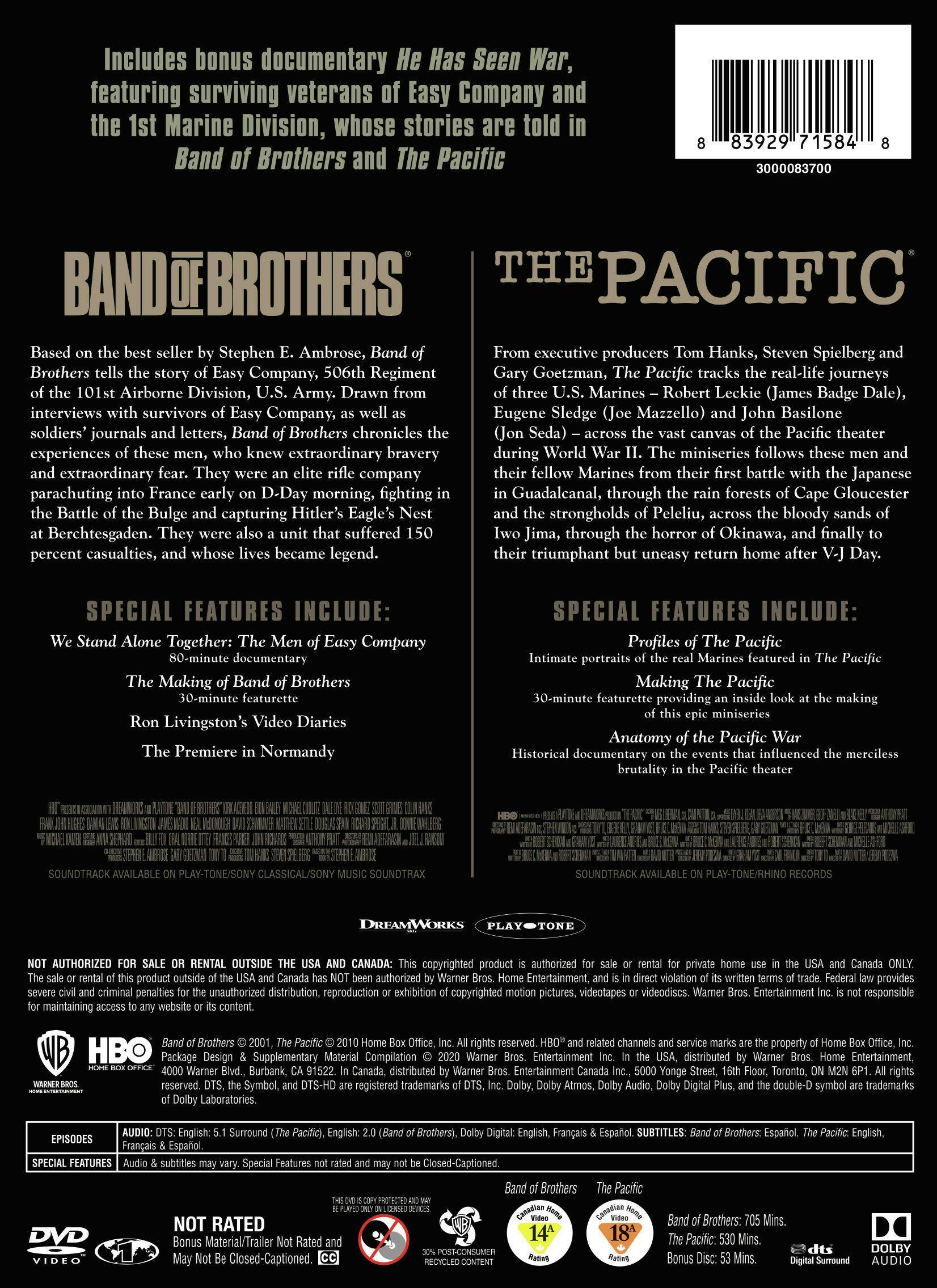 Angle. Band of Brothers/The Pacific (Box Set) [DVD].
