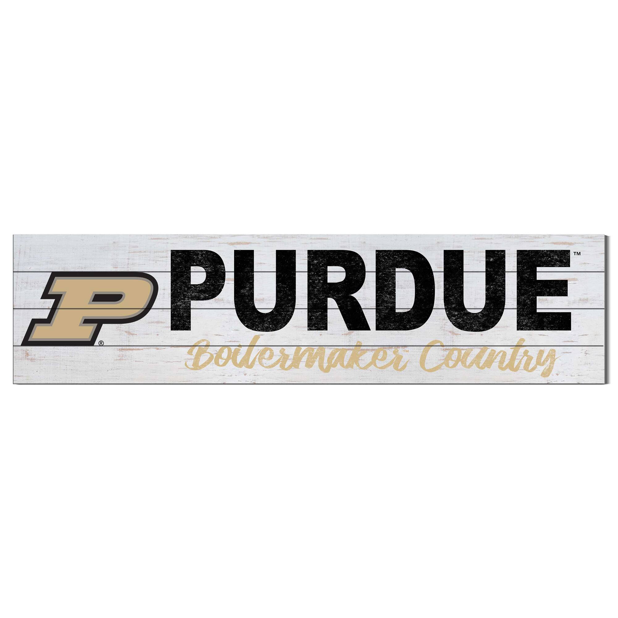 Purdue Boilermakers 40'' x 10'' Logo Sign