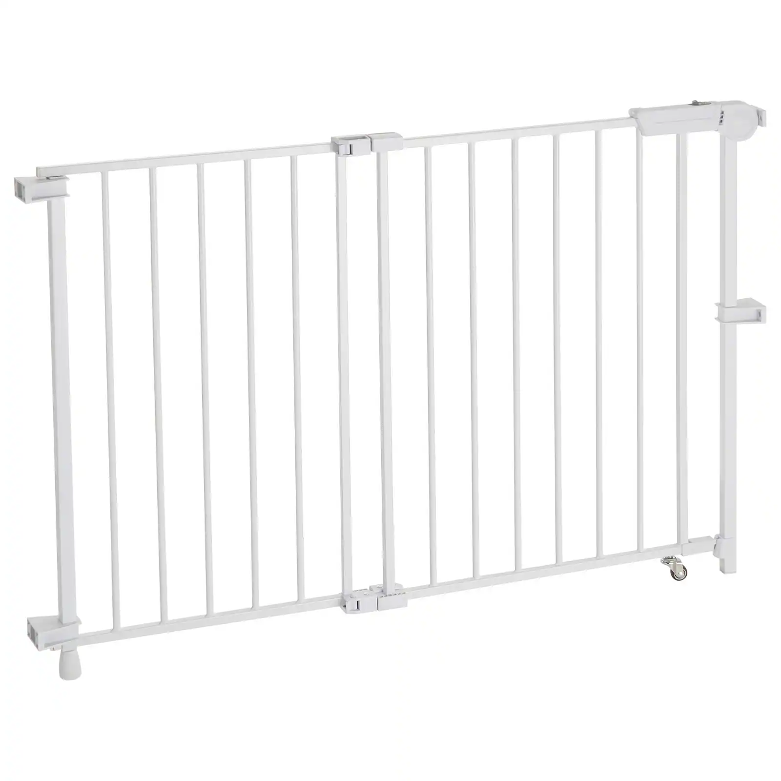VEVOR - Baby Gate, 29.5-43 Inches Adjustable Width, 28 Inches High Dog Gate, No Threshold Bar, Easy Step Walk Thru