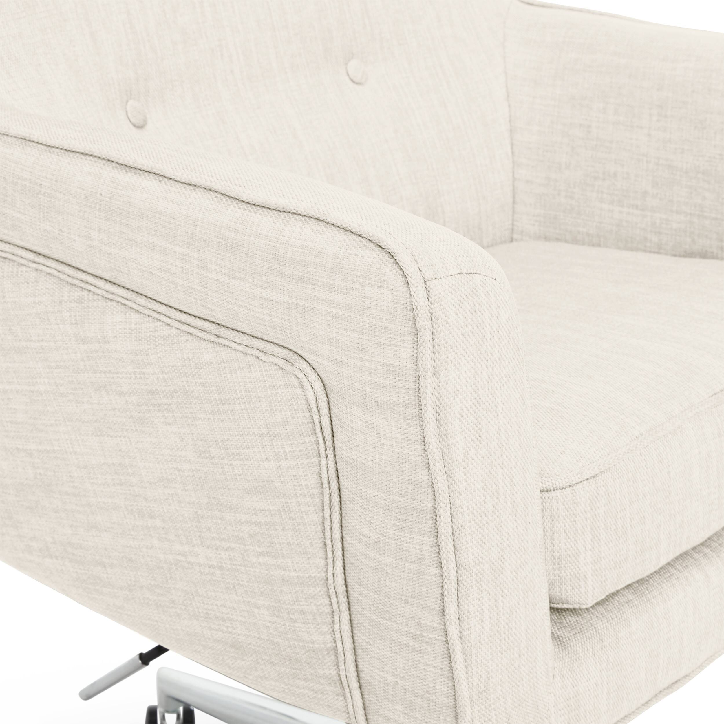 Alt View 17. Serta - Ashland Memory Foam & Twill Fabric Home Office Chair - Ivory.