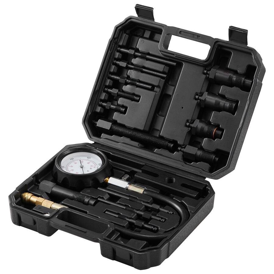 Compression Testing Matchine VEVOR Diesel Engine Compression Tester, 18 pcs Cylinder Pressure Test ...