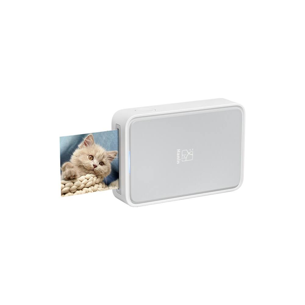 Front. Hanin - PIX22 2x3" Instant Photo Printer,  Dye-Sublimation Printing, Includes 2x3-in Paper Cartridge Pack of 3 (30 Sheets) - Grey.