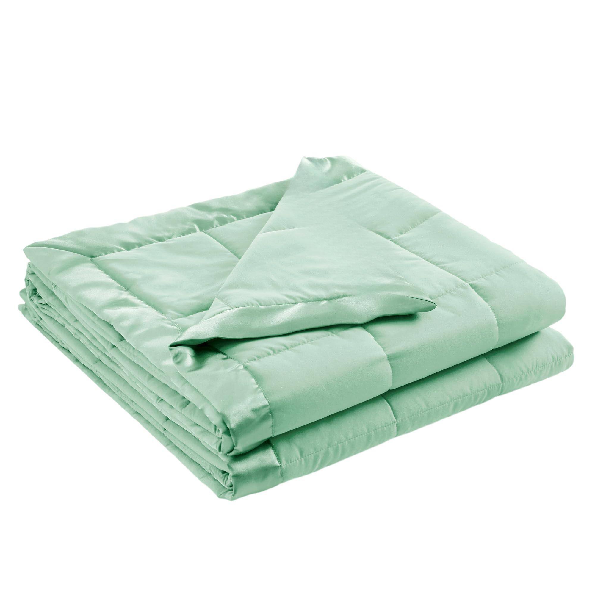 Satin Trim, Seafoam-Full/Queen