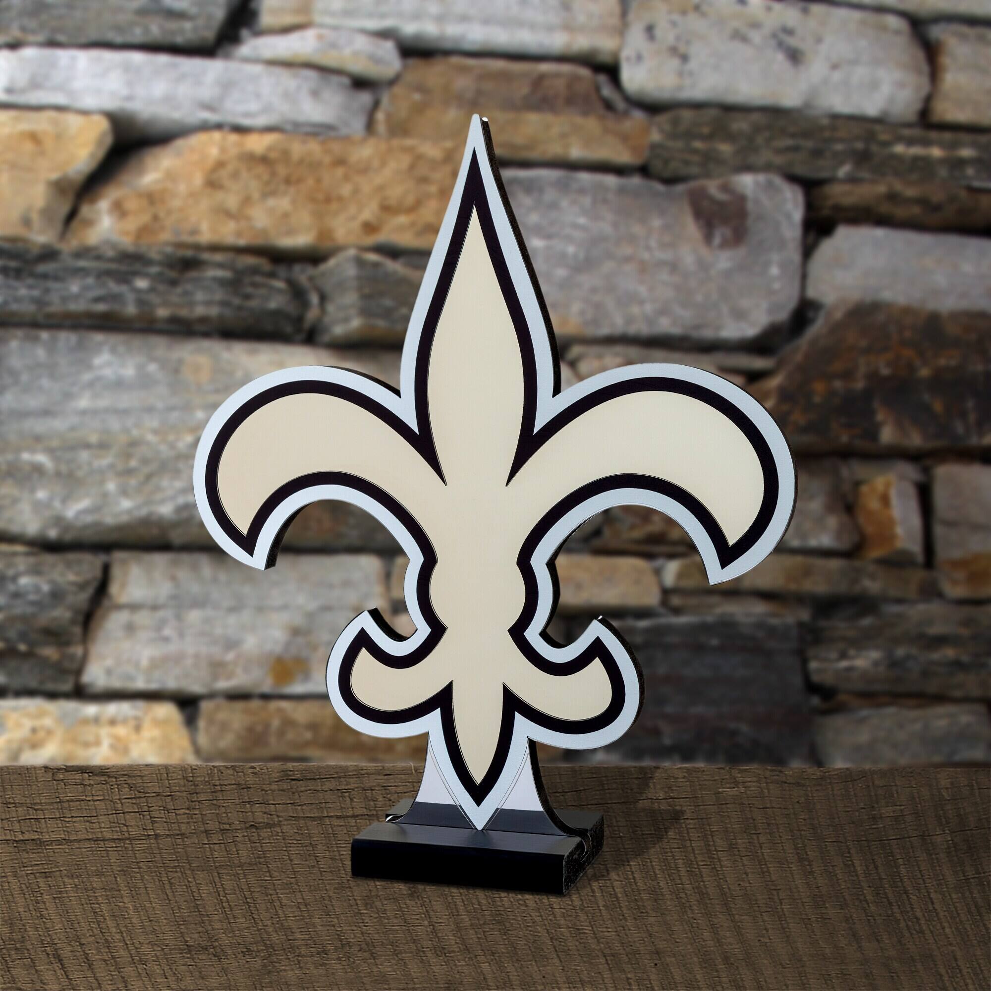Alt View 3. Sporticulture - New Orleans Saints LED Infinity Logo Light - Gold.