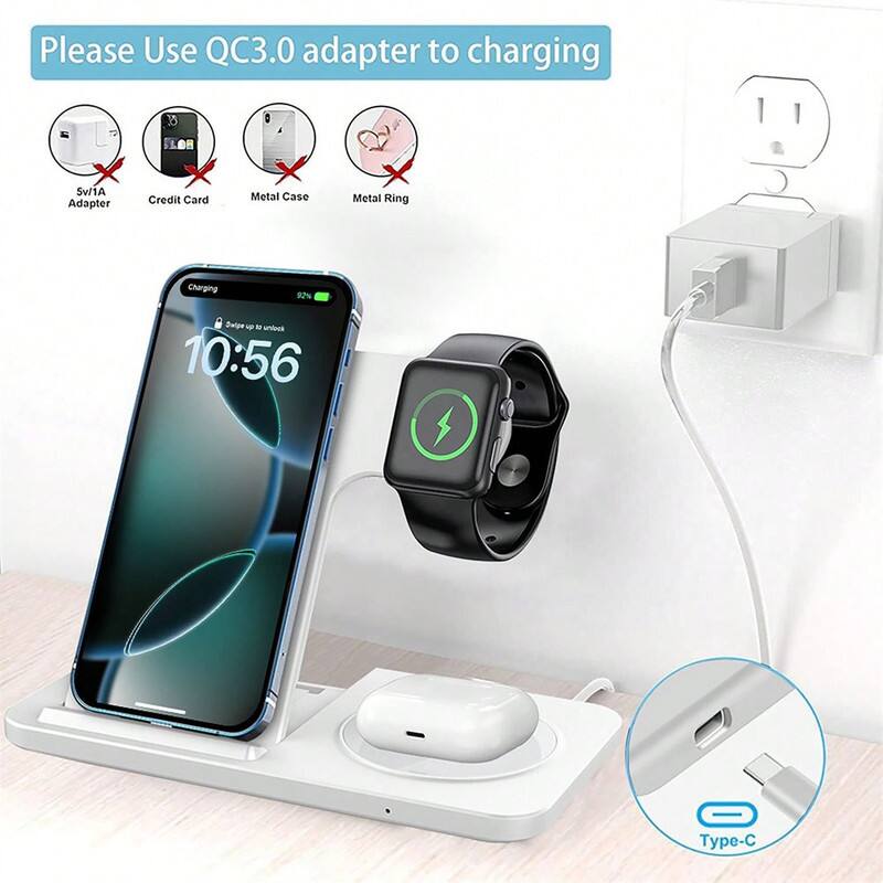 Please Use QC3.0 adapter to charging

5v1A Adapter Credit Card Metal Case Metal Ring Charging 92% Swipe - M Ns . 10:56 - pe-