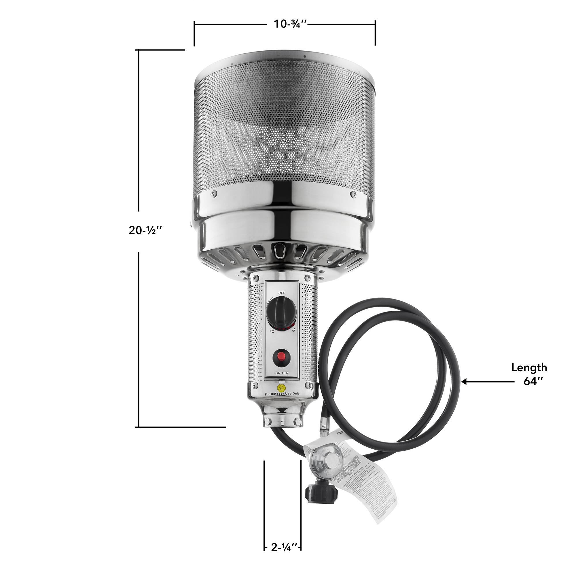 10-3/4"  
20-1/2"  
Length 64"  
2-1/4"