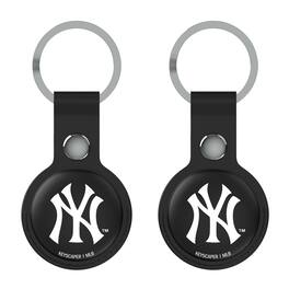 Keyscaper - New York Yankees Two-Pack AirTag Holders - No Size - Black