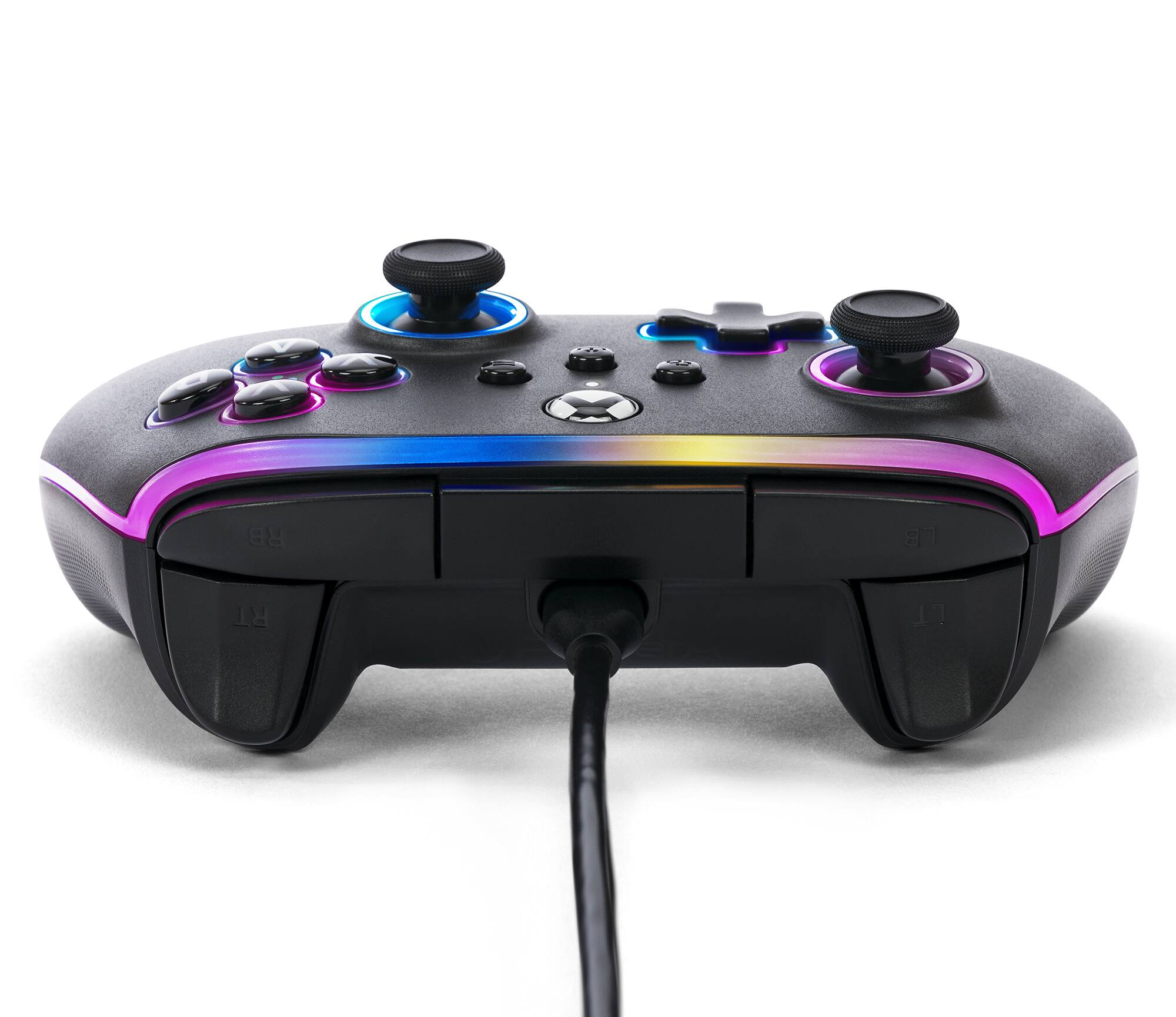 Alt View 16. PowerA - PowerA Advantage Wired Controller for Xbox Series X|S with Lumectra - Black - Black.