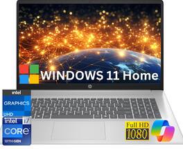 HP - Upgraded - 17.3'' Full HD laptop-Intel Core i7 1355U,64GB, 512GB SSD ,Numeric Pad, Windows 11 Home - Silver