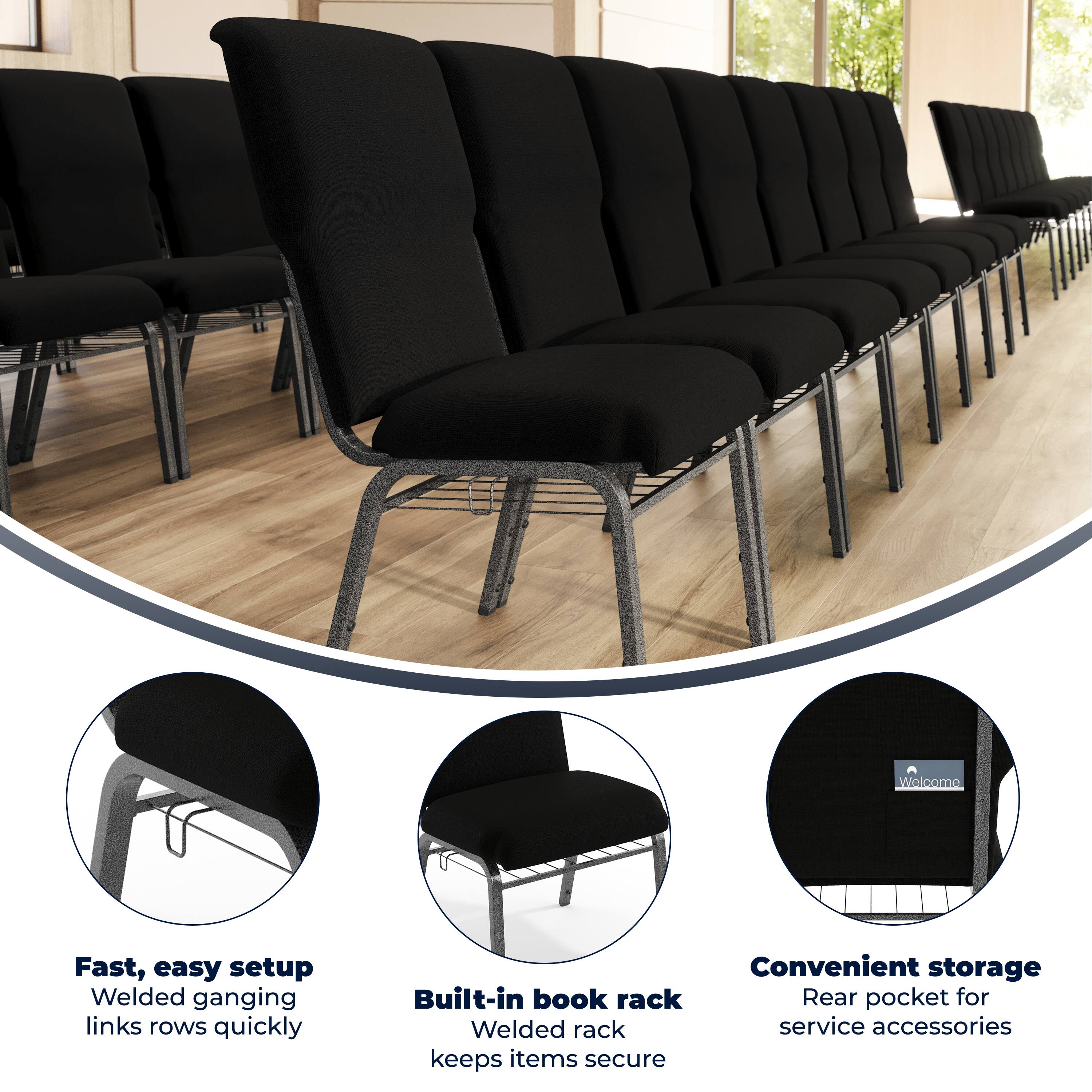 Welcome

Fast, easy setup  
Welded ganging links rows quickly

Convenient storage  
Built-in book rack  
Rear pocket for service accessories keeps items secure