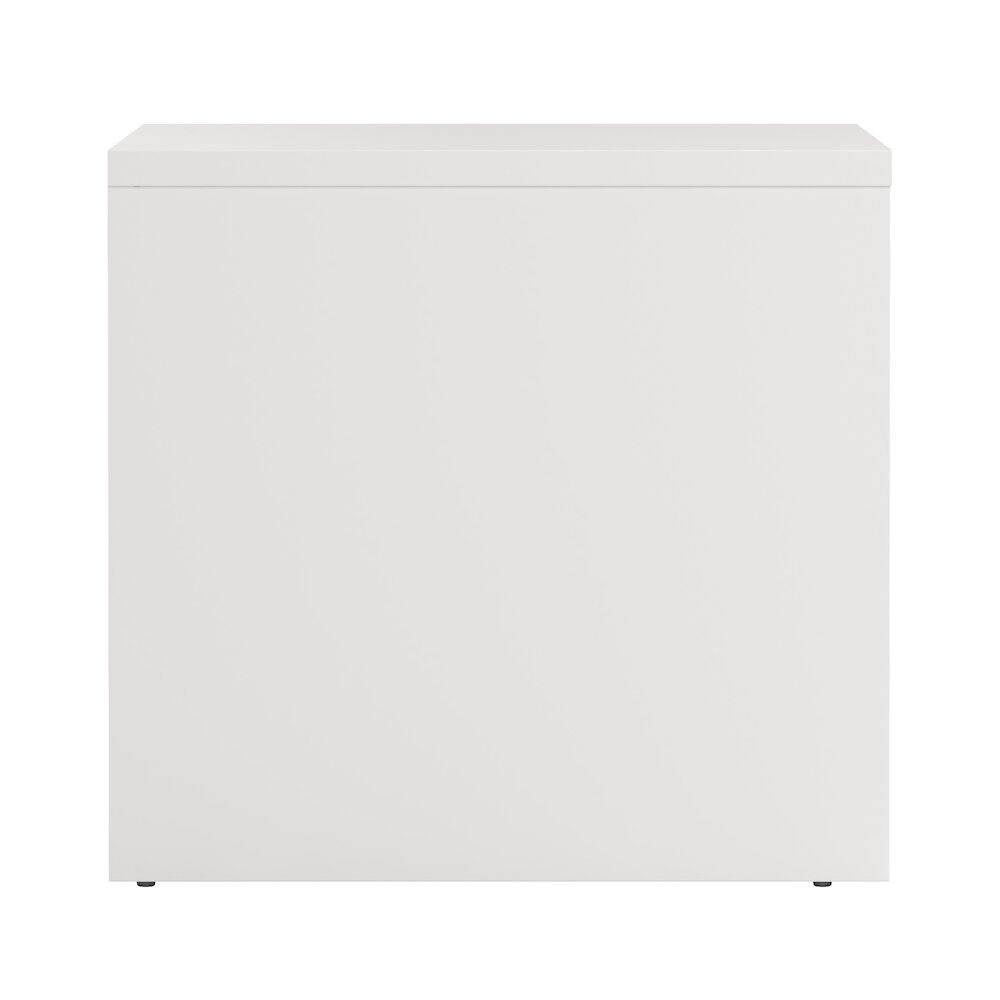 Alt View 2. Tvilum - Next 17-Inch Tall 2-Drawer Nightstand End Table - White.
