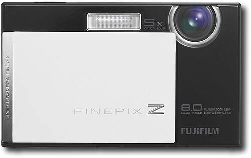 Best Buy: FUJIFILM FinePix 8.0MP Digital Camera Black/White Z100FD