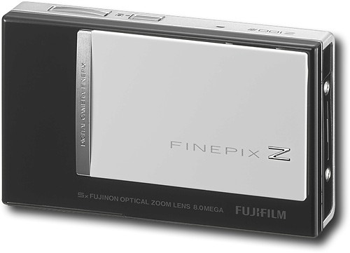 Best Buy: FUJIFILM FinePix 8.0MP Digital Camera Black/White Z100FD