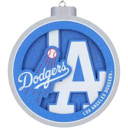 YouTheFan - Los Angeles Dodgers 3D Logo Series Ornament - Multicolor