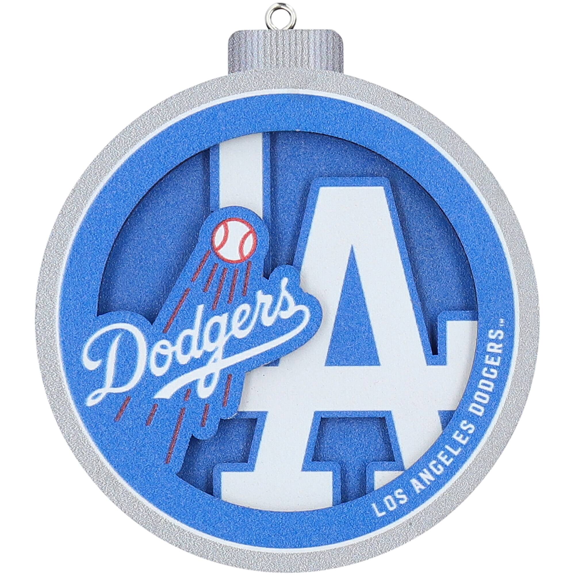 YouTheFan - Los Angeles Dodgers 3D Logo Series Ornament - Multicolor