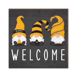 Fan Creations - VCU Rams 10'' x 10'' Welcome Gnomes Sign - Multicolor