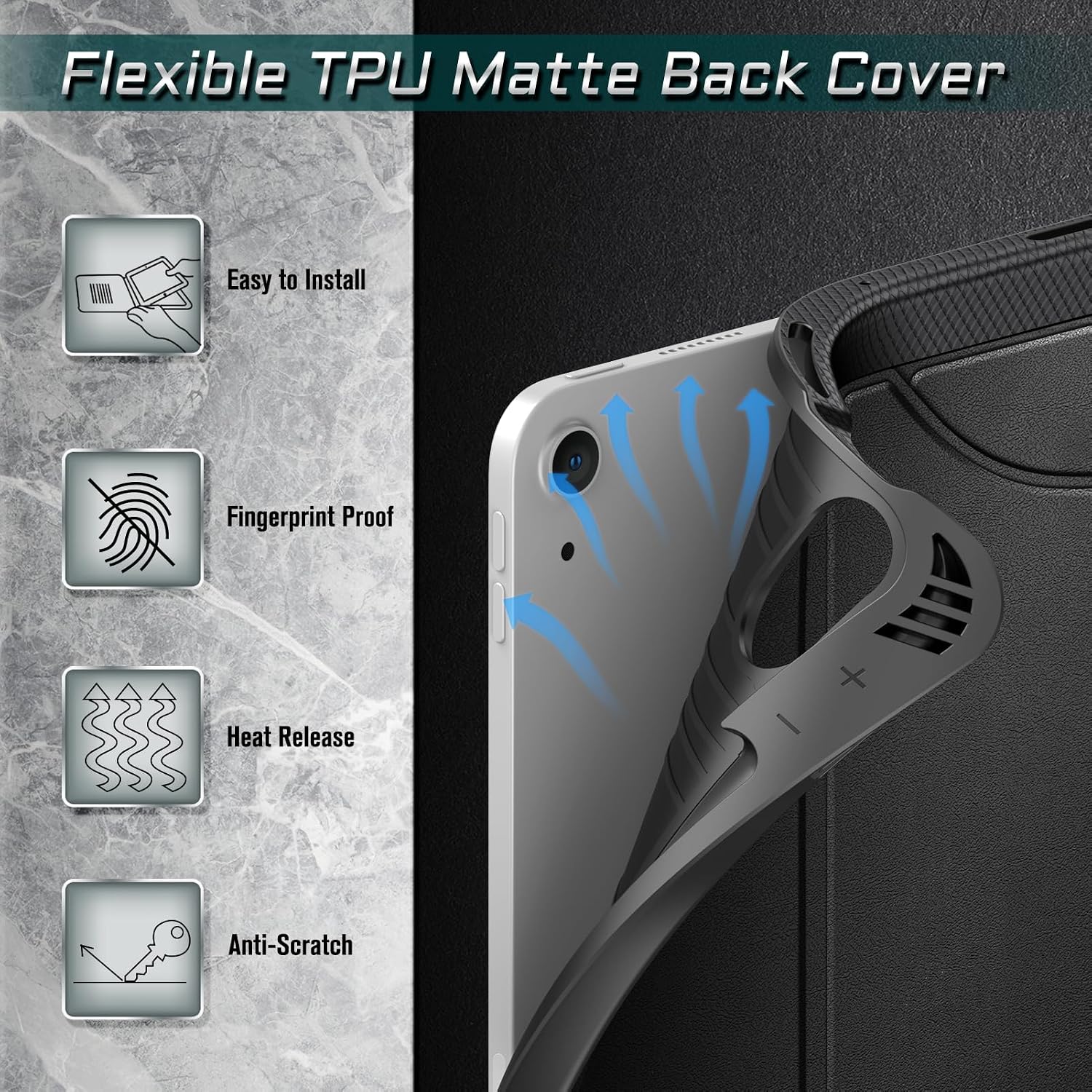 Flexible TPU Matte Back Cover

- Easy to Install
- Fingerprint Proof
- Heat Release
- Anti-Scratch