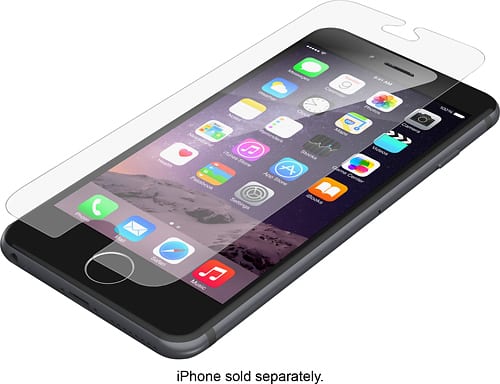 ZAGG - InvisibleShield HD Clear Screen Protector for Apple® iPhone® 6 and 6s - Clear - Angle